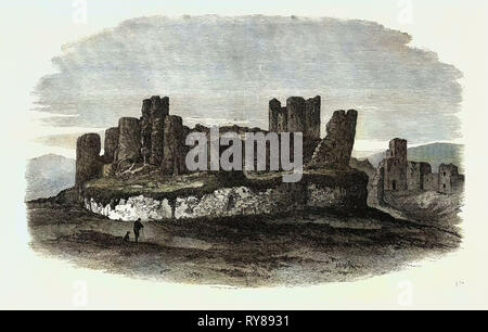 Regio Istituto Archeologico in Galles: Castello di Caerphilly 1871 Foto Stock