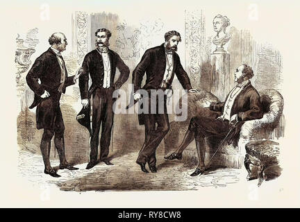 Il nuovo costume di Corte 1869 Foto Stock