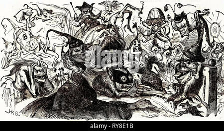 Charles Dickens Barnaby Rudge 1841 Illustrazione del XIX secolo Foto Stock