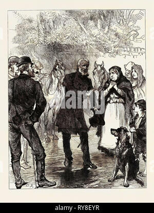 Irlanda: un oratore itinerante vicino a Killarney 1880 Foto Stock