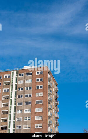 Torre Court Apartments in WESTCLIFF PARADE, Westcliff on Sea, Essex, Regno Unito. Azionato da Torre residenti Corte Westcliff Ltd property management Foto Stock