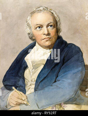 William Blake (1757-1827), ritratto dipinto, 1807 da Thomas Phillips Foto Stock