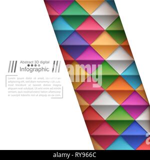 Carta in stile origami - sfondo della carta. Illustrazione Vettoriale