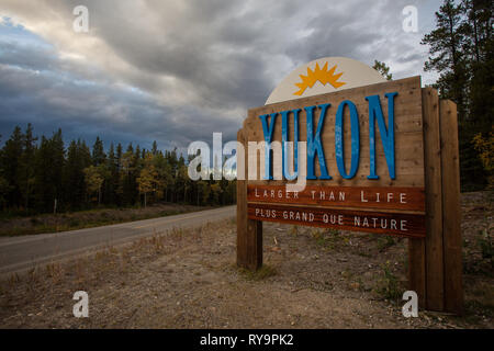 Junction 37, sud della regione dei Laghi, Yukon Territory, Canada Foto Stock