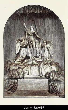 La Principessa Charlotte monumento. La Principessa Charlotte Augusta, 1796 - 1817. Figlia di George, Principe di Galles e Carolina di Brunswick Foto Stock