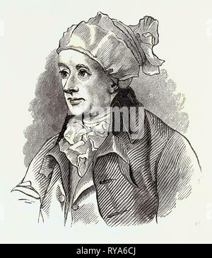 Ritratto di Cowper. William Cowper, Poeta inglese, 1731 - 1800 Foto Stock