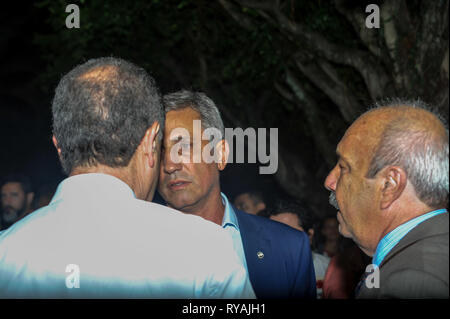 RIO DE JANEIRO, RJ - 12.03.2019: EURICO MIRANDA&#39;S WAKE IN RJ - Alexandre Campello durante la Eurico Miranda&#39;s funerale, svoltasi presso il Vasco da Gama Reg Club, locatocated in Rio de Janeiro, RJ, Martedì (12). (Foto: N Halm/Fotoartoarena) Foto Stock