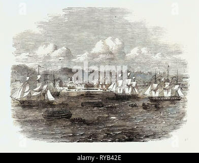 Imbarco del XIII o Prince Albert fanteria leggera a Port Elizabeth Algoa Bay Foto Stock