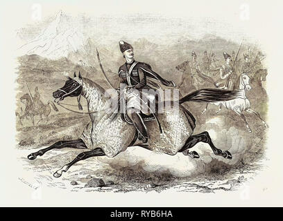 La guerra in Circassia: Shamil, il Circassian Il Capo, 1846 Foto Stock