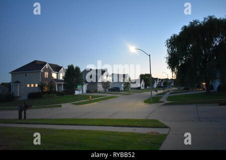 Zona suburbana Foto Stock