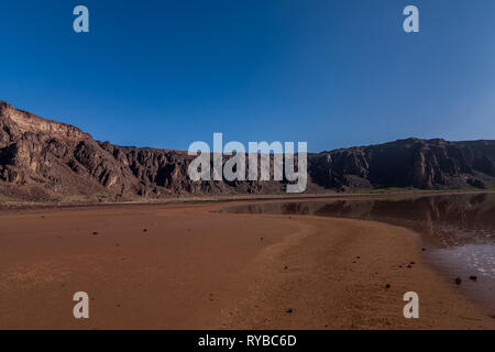 Un fondo della caldera di al cratere Wahbah, Arabia Saudita Foto Stock