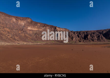 Un fondo della caldera di al cratere Wahbah, Arabia Saudita Foto Stock