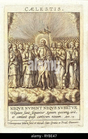 Virtù del cielo, Hieronymus WIERIX, 1563 - prima del 1619 Foto Stock