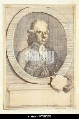 Ritratto di Jan van Os, Aert Schouman, 1765 - 1792 Foto Stock