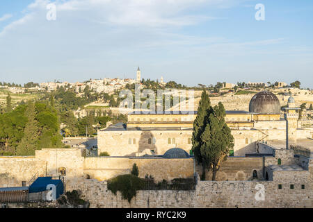 Israele, Gerusalemme - 31 Gennaio 2019: Moschea di Al-Aqsa Foto Stock