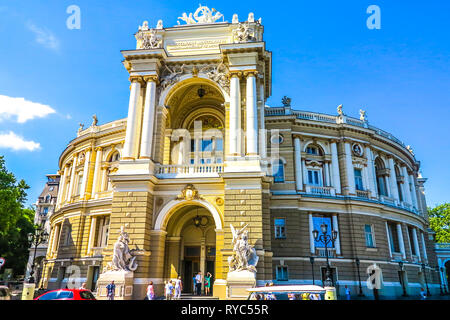 Odessa National Academic teatro di opera e balletto Vista frontale Foto Stock