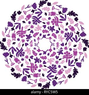 Flower mandala. Vintage di elementi decorativi. Doodle pattern, illustrazione vettoriale. L'Islam, l'Arabo, indiano, turco, Pakistan, cinese, motivi ottomano Illustrazione Vettoriale