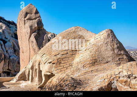 Chiesa di Santa Barbara in Goreme Open Air Museum, Goreme, Cappadocia, Turchia Foto Stock