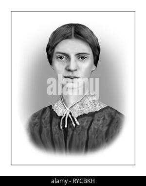 Emily Dickinson 1830-1886 poeta americano Foto Stock