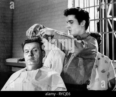 In scena con ELVIS PRESLEY, JAILHOUSE ROCK, 1957 Foto Stock