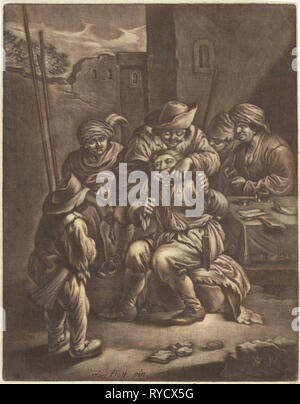 Dentista, stampa maker: Jan van Somer, Jan entrambi, 1655 - 1700 Foto Stock