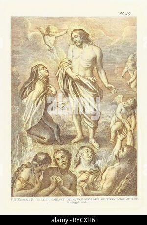 Cristo e Santa Teresa, Philippe Lambert Joseph Spruyt, 1747 - 1801 Foto Stock