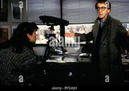 In scena con WOODY ALLEN, Hannah e le sue sorelle, 1986 Foto Stock