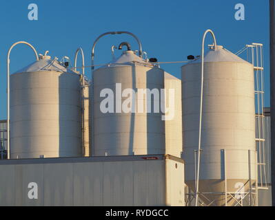 Secche alla rinfusa silos di stoccaggio Foto Stock