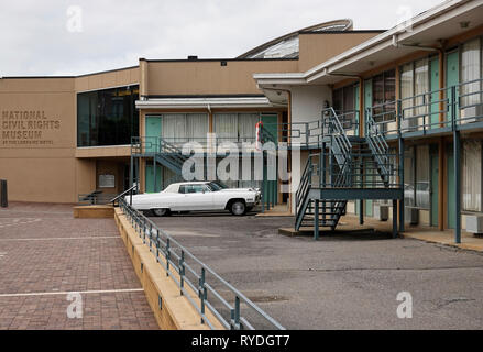 National Civil Rights Museum di Memphis, Tennessee Foto Stock