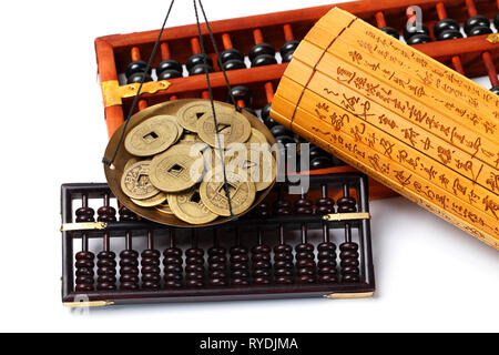 Il rame abacus Foto Stock
