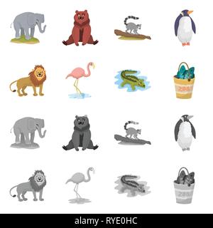 Elephant,bear,lemur,penguin,lion,flamingo,coccodrillo,benna,carino,marrone,scimmia,bianco,rosa,alligator,pesce,vivaio,AFRICA,jungle,full,sonno,tree,selvatica,mane,divertente,la pesca,sud,russia,tropical,Nord,testa,natura,divertente,fauna,entertainment,zoo,parco,safari,animale,forest,flora,impostare,vettore,icona,immagine,isolato,raccolta,design,l'elemento,graphic,segno vettori vettore , Illustrazione Vettoriale