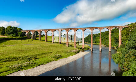 Il Viadotto Leaderfoot vicino a Melrose REGNO UNITO Foto Stock