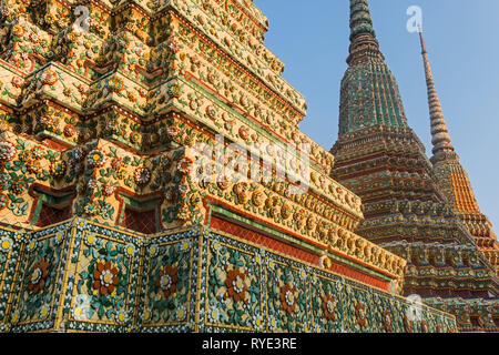 Wat Po di Bangkok in Thailandia Foto Stock