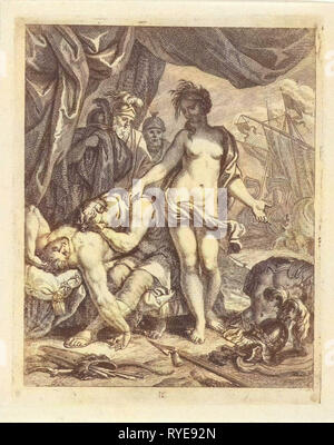 Achille è in lutto per la morte di Patroclus, J. Alexander Janssens, Victor Honoré Janssens, c. 1700 Foto Stock