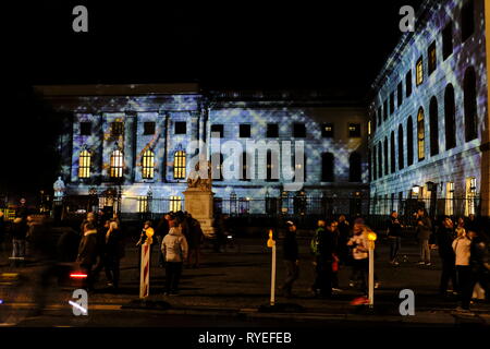 Festival delle Luci, hotel de Roma, Bebelplatz, Berlino, Germania Foto Stock