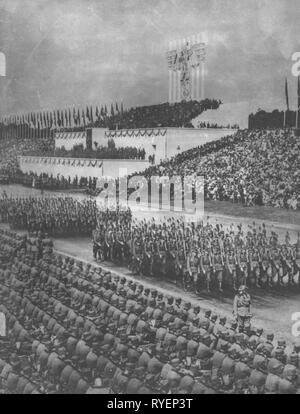 Il nazismo / Socialismo Nazionale, partito rally, il Rally di libertà, di Norimberga, 10.9. - 16.9.1935, Additional-Rights-Clearance-Info-Not-Available Foto Stock
