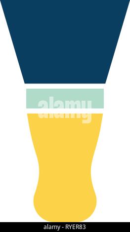 Coltello da stucco icona. Schermo piatto a colori e design. Illustrazione Vettoriale. Illustrazione Vettoriale