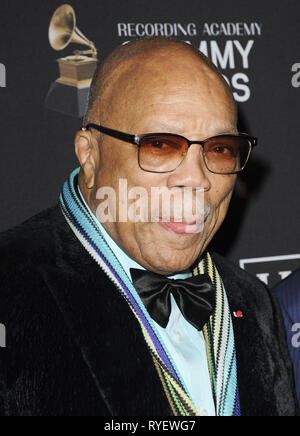 Celebrità arriva a frequentare il Clive Davis Pre-Grammy Gala di Los Angeles offre: Quincy Jones dove: Los Angeles, California, Stati Uniti quando: 10 Feb 2019 Credit: Apega/WENN.com Foto Stock