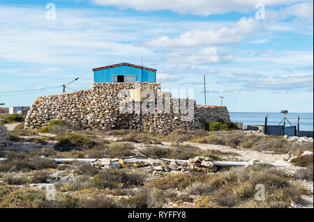 Pigeon Island nel gruppo Wallabi. Il Houtman Abrolhos isole si trovano a 60 chilometri al largo della costa di Geraldton in Australia Occidentale. Ci sono 122 pri Foto Stock