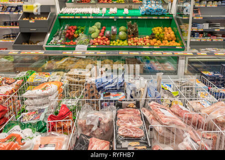 Minimarket, Narsarsuaq, Groenlandia meridionale Foto Stock