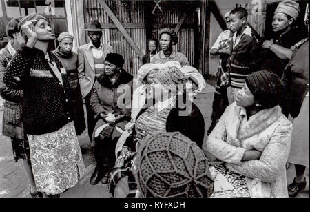 L apartheid in Sud Africa, Cape Town, crocevia Foto Stock