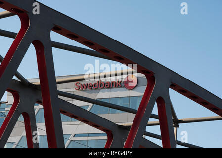 Swedbank sede in Sundbyberg, Stoccolma, Svezia Foto Stock