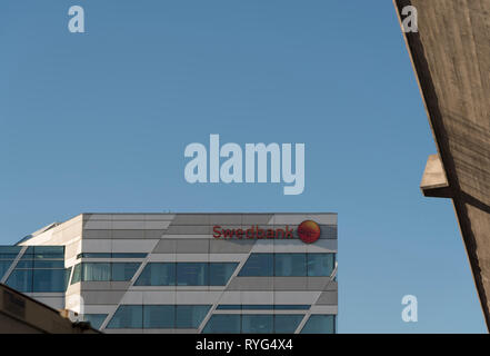 Swedbank sede in Sundbyberg, Stoccolma, Svezia Foto Stock