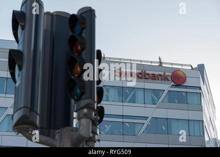 Swedbank sede in Sundbyberg, Stoccolma, Svezia Foto Stock