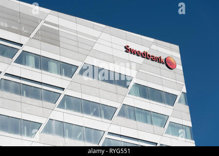 Swedbank sede in Sundbyberg, Stoccolma, Svezia Foto Stock