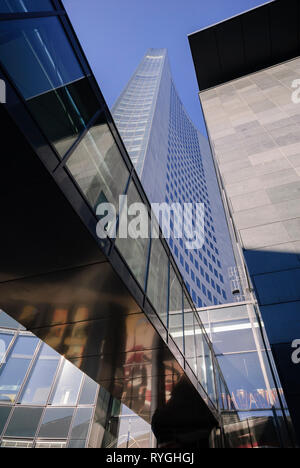 Città Hochhaus, Lipsia, Augustusplatz, Sachsen, Deutschland Foto Stock