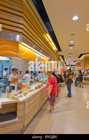 Food court, Festival centrale shopping centre, Pattaya, Thailandia Foto Stock