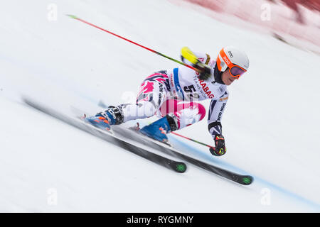 La ceca Gabriela Capova compete alla Coppa del mondo di Sci Alpino (slalom gigante femminile) a Spindleruv Mlyn, Repubblica Ceca, 9 marzo 2019. (CTK Pho Foto Stock
