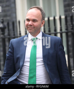 Pic mostra: Downing Street oggi Gavin Barwell numero 10 capo del personale pic da Gavin Rodgers/Pixel8000 13.3.19 Foto Stock