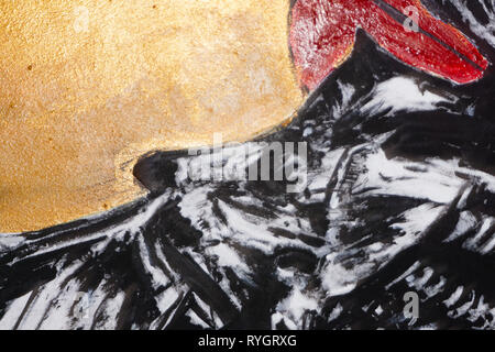 Abstract addolorato tela angoscia grunge mix di illustrazione Foto Stock